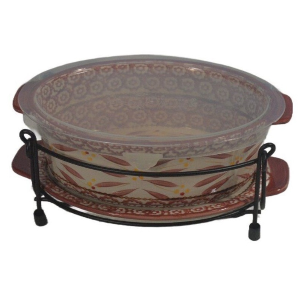 Temp-Tations Old World Ceramic Ovenware 1.5 Quart